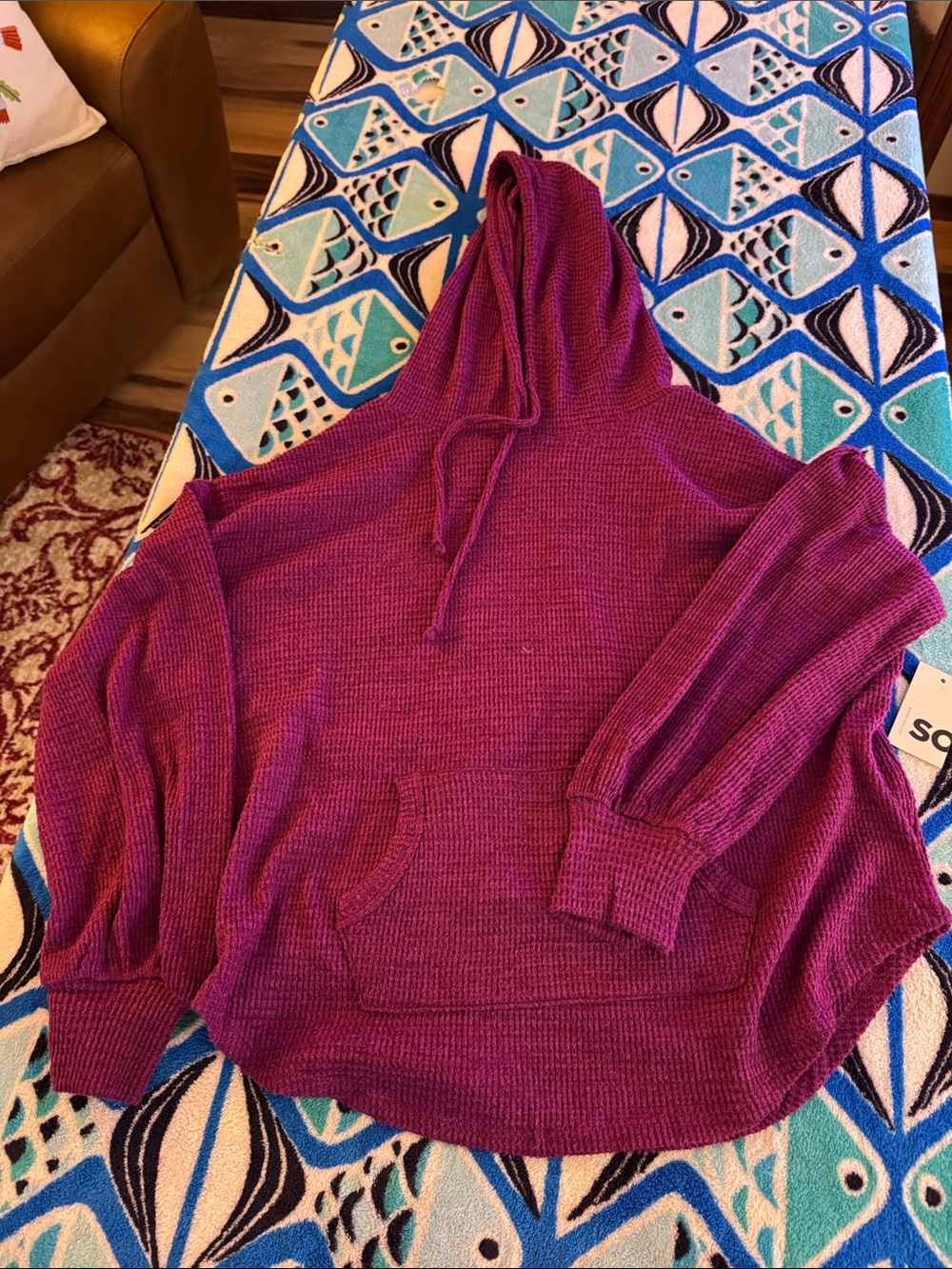 Kohl's So Women's Berry Hooded Knit Pullover Sweater